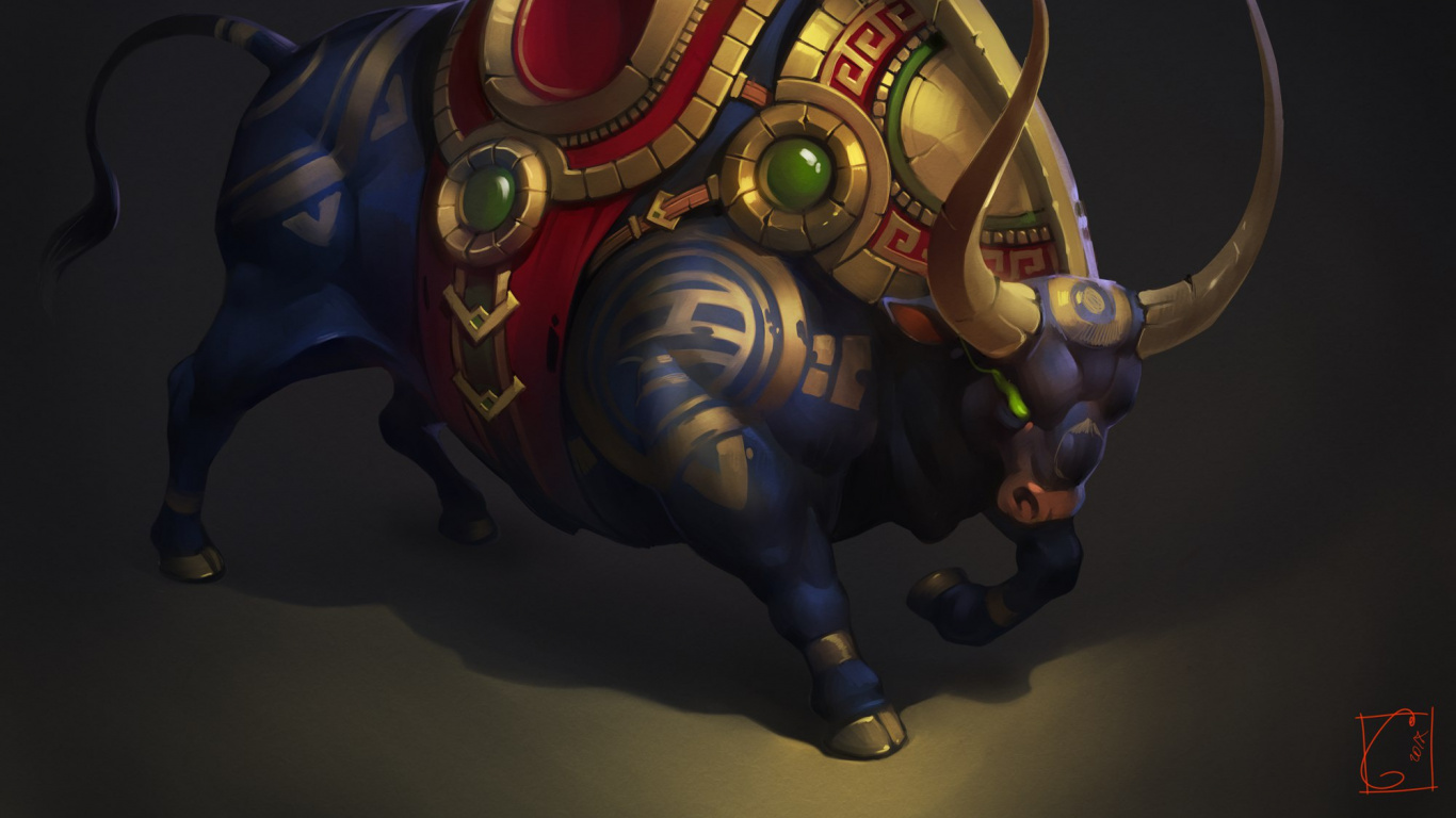 Обои фэнтези, минимализм, вымышленный персонаж, машина, концептуальное искусство в разрешении 1366x768