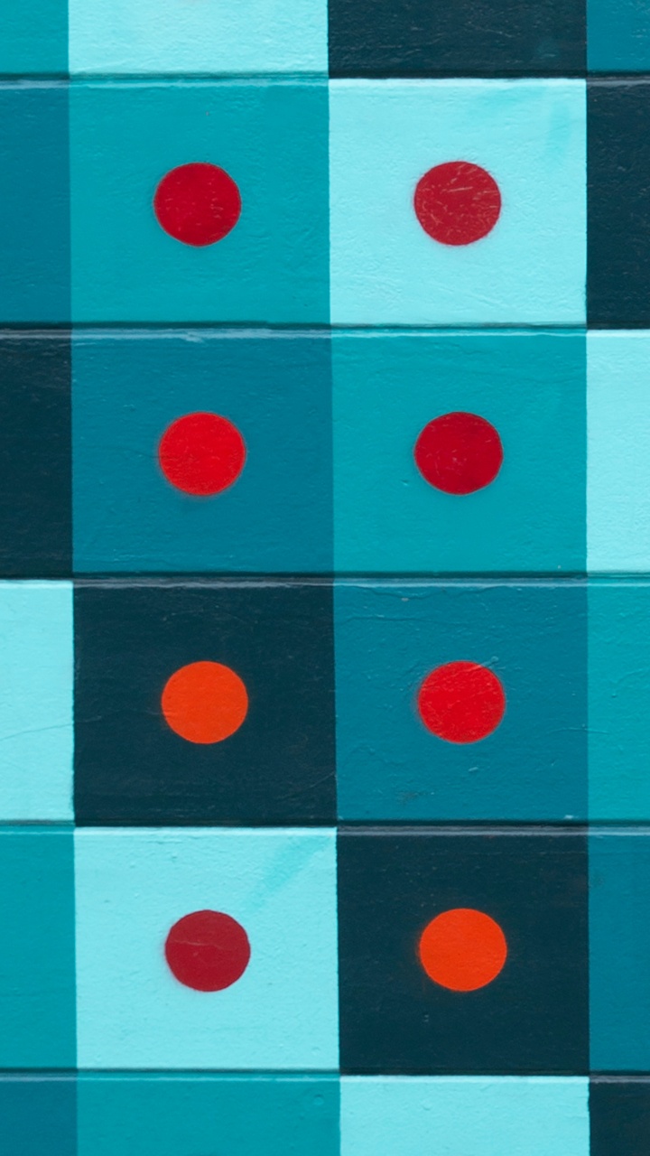 Обои узор, бирюза, дизайн, красочность, круг в разрешении 720x1280