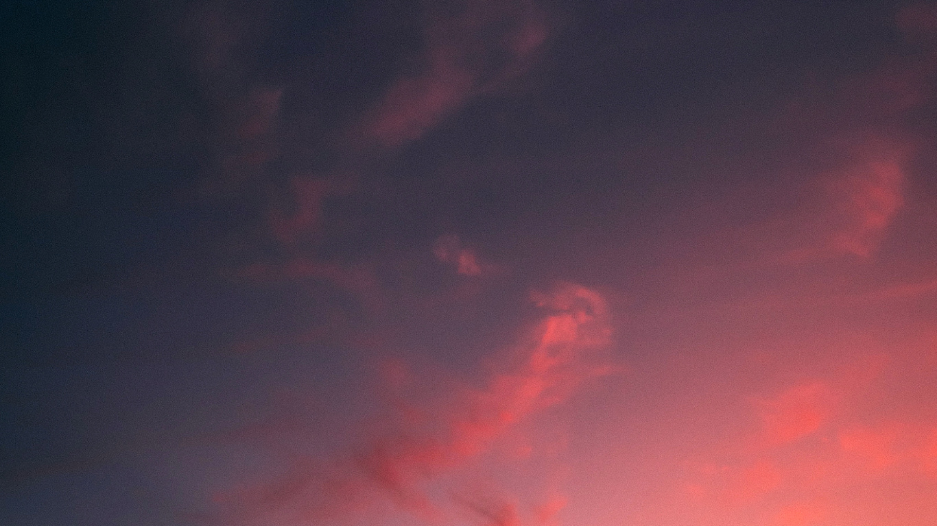 Обои земля, облако, атмосфера, послесвечение, закат в разрешении 1366x768