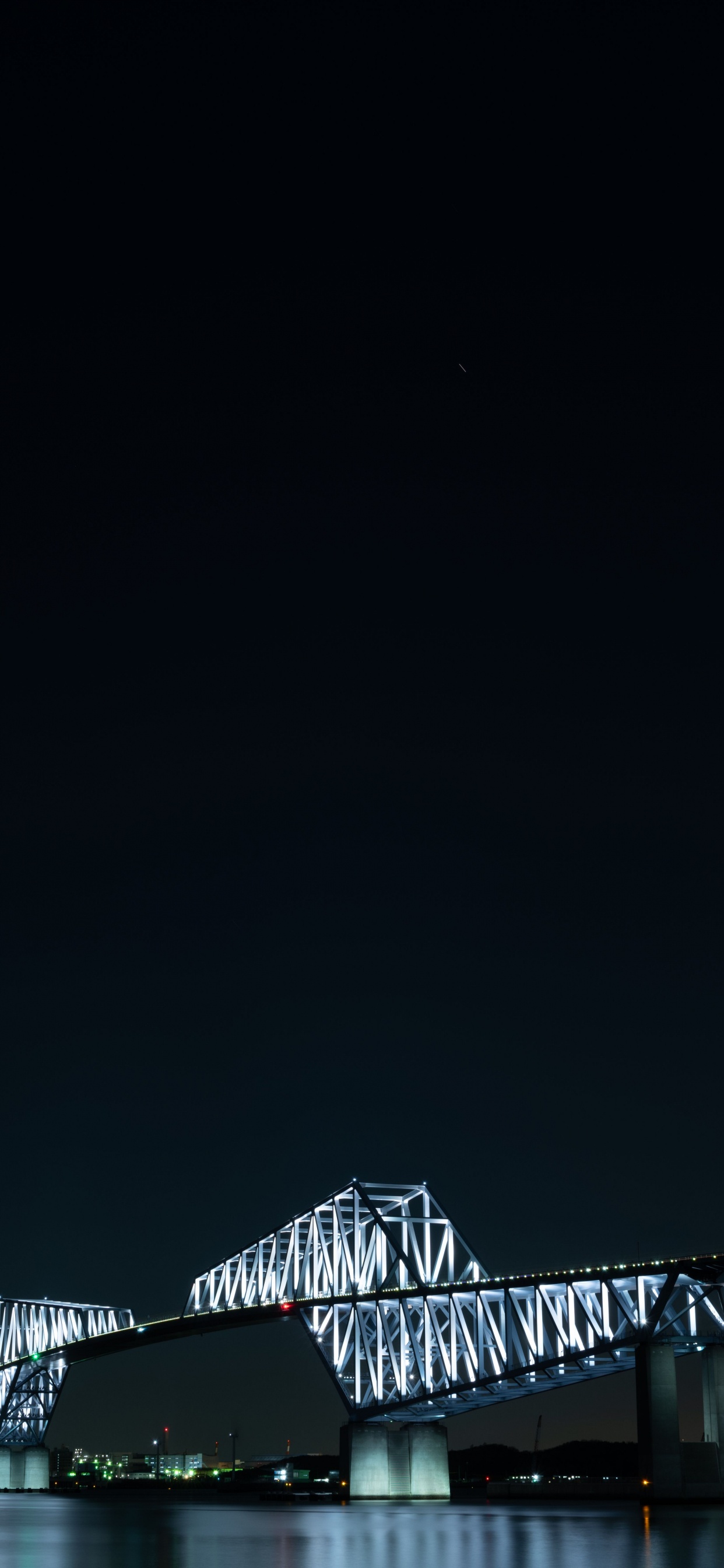 Обои ночь, свет, темнота, полночь, текст в разрешении 1242x2688