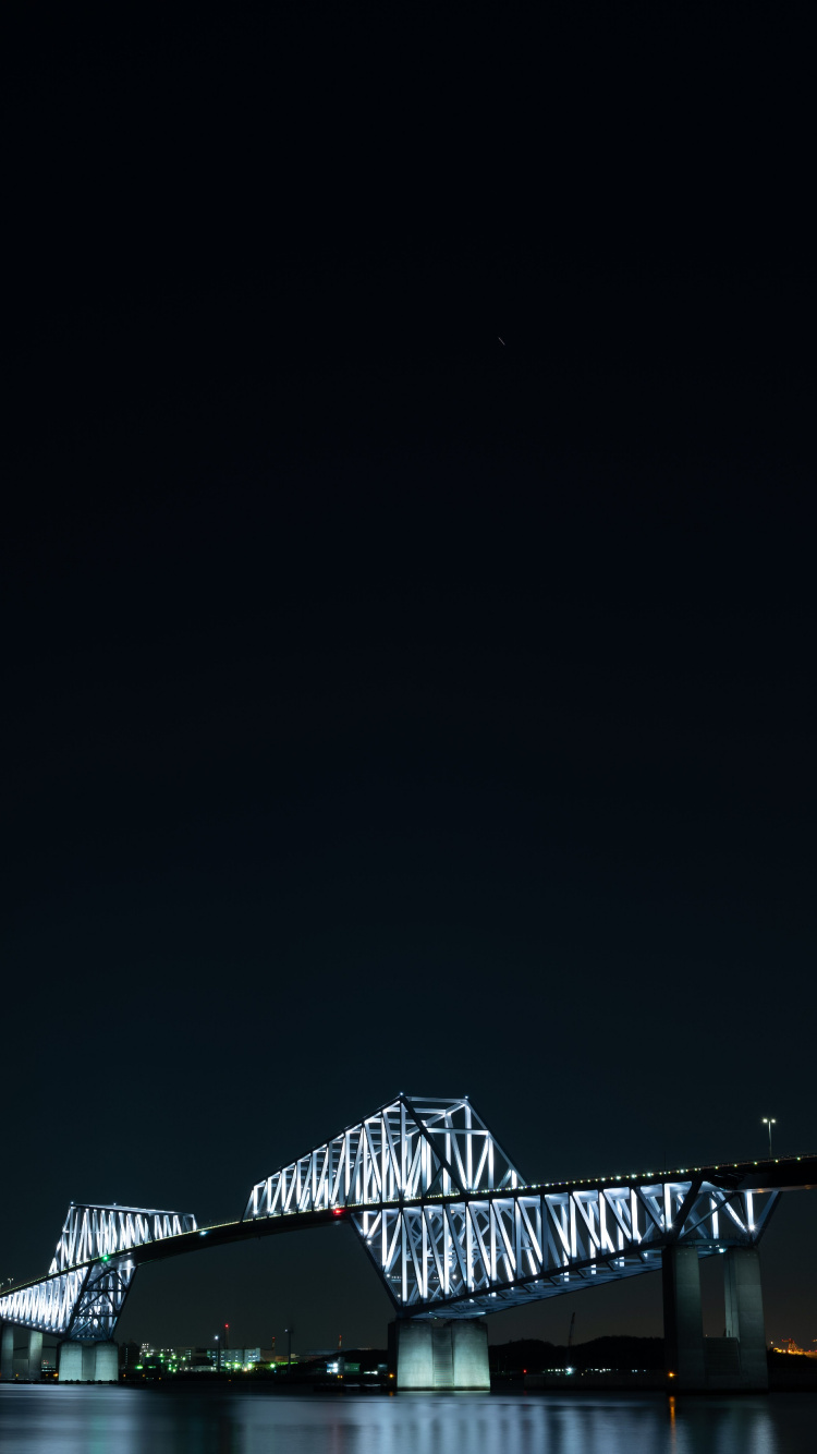 Обои ночь, свет, темнота, полночь, текст в разрешении 750x1334