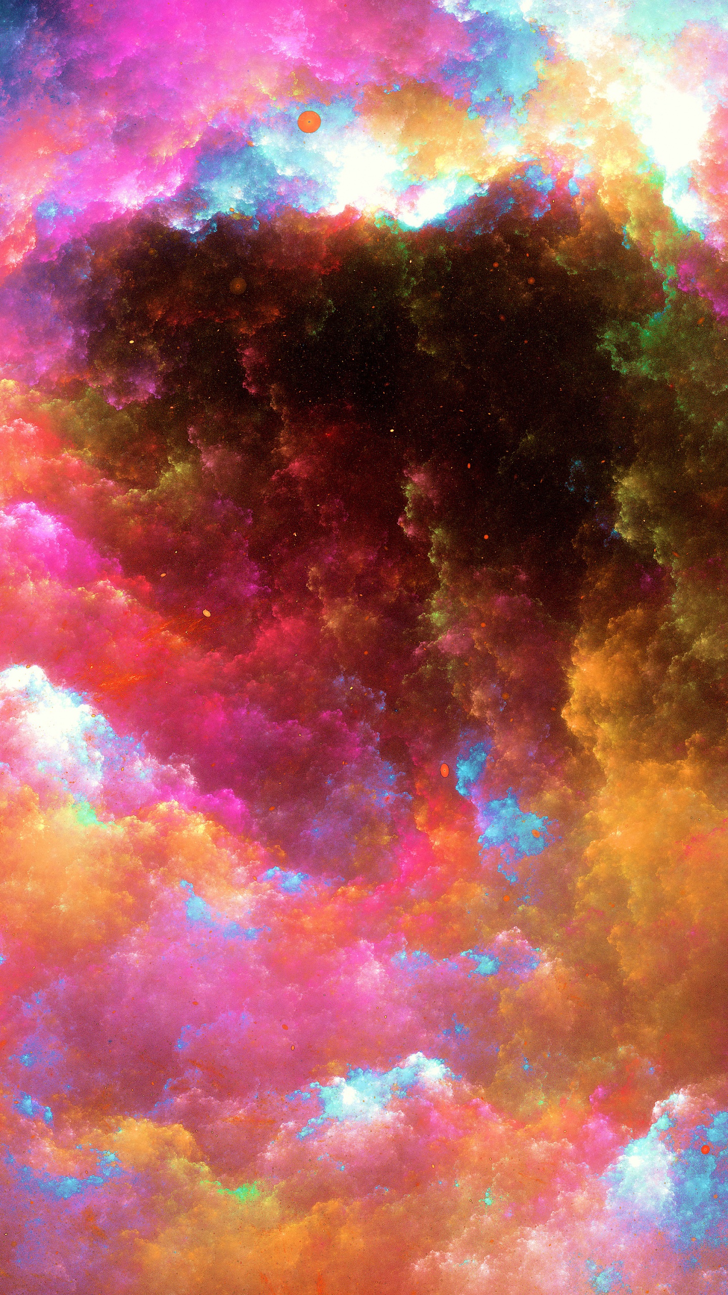 Обои туманность, астрономический объект, атмосфера, космическое пространство, космос в разрешении 1440x2560