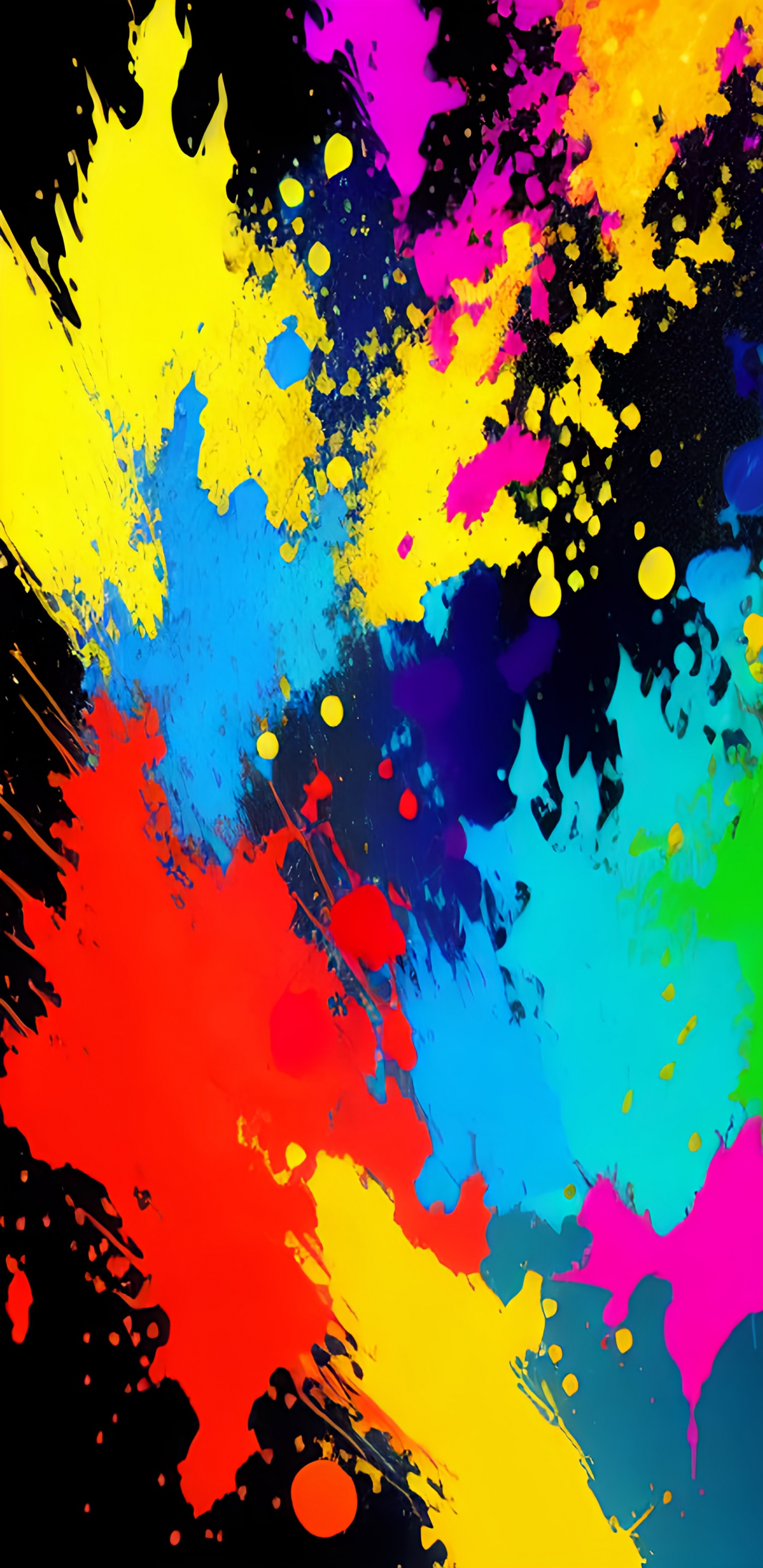 Обои визуальное искусство, графический дизайн, акриловая краска, красочность, прямоугольник в разрешении 1440x2960