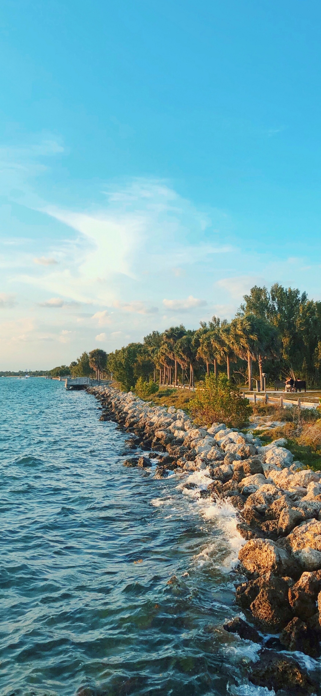 Обои море, гидроресурсы, побережье, вода, водоем в разрешении 1125x2436