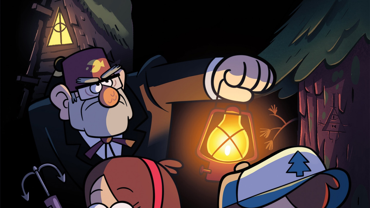 Обои мультфильм, Диппер Пайнс, Гравити Фолз, потерянные легенды, Мэйбл Пайнс, арт в разрешении 1280x720