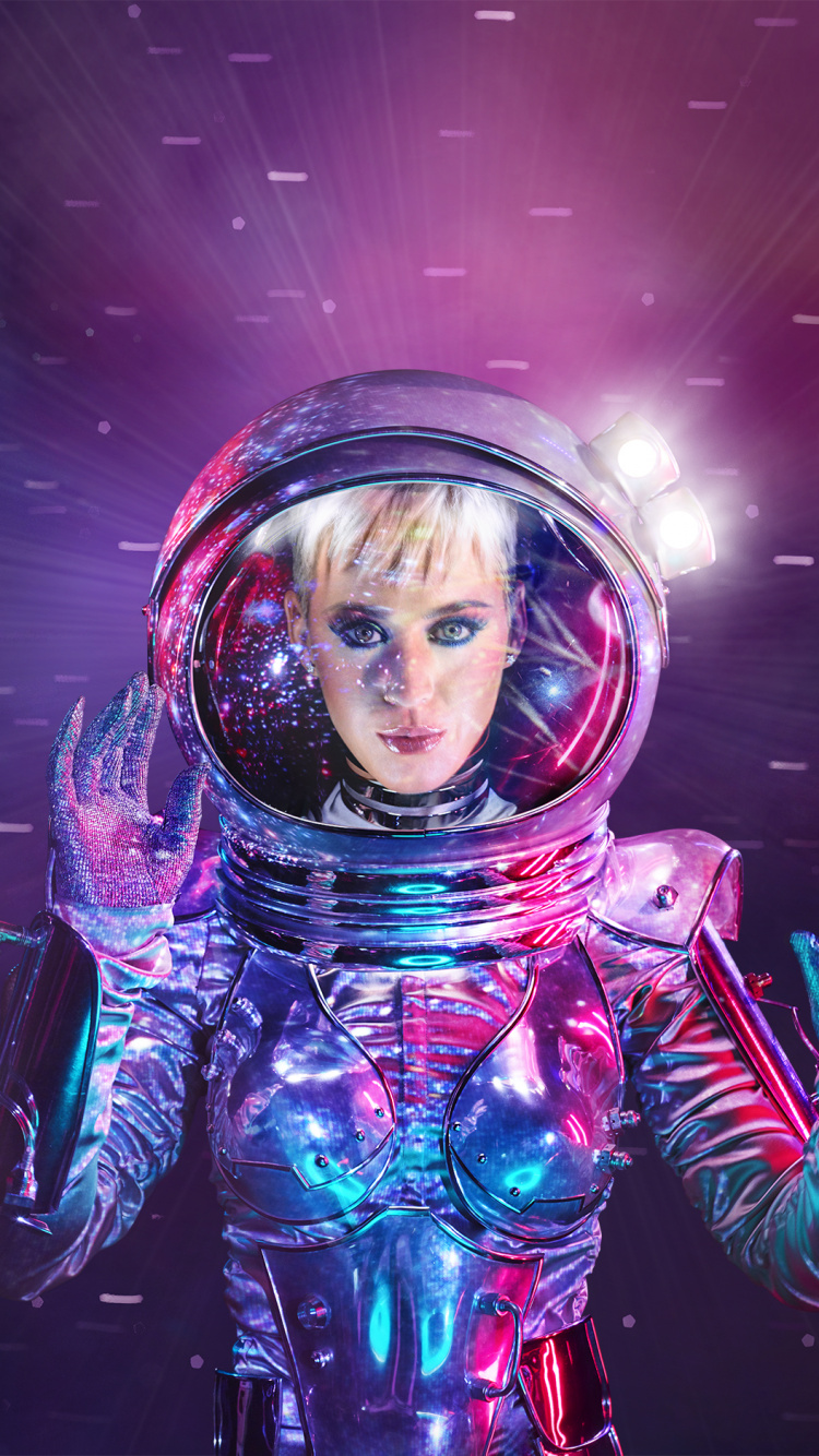 Обои небо, музыка, арт, Кэти Перри на MTV 2017, графический дизайн в разрешении 750x1334