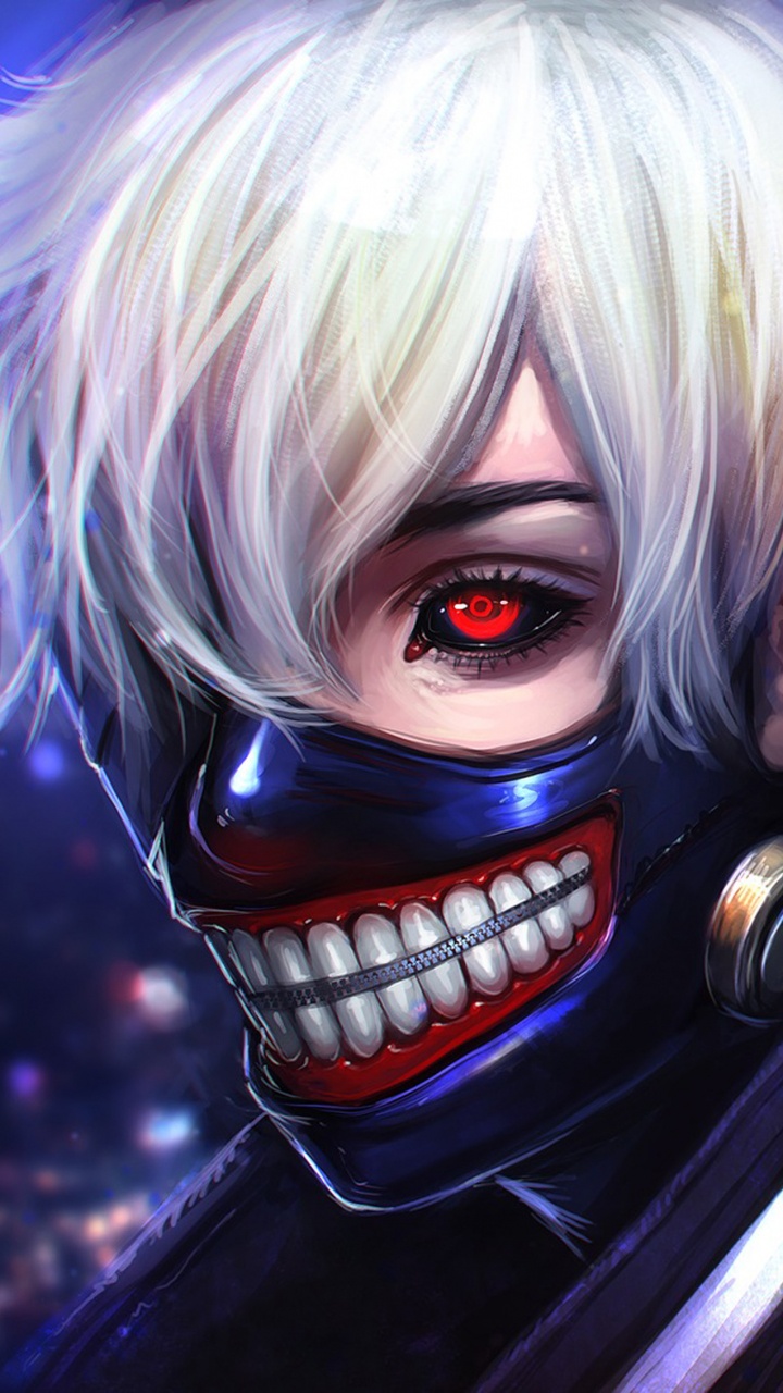 Обои Токио вурдалак, Кен kaneki, аниме, вурдалак, темнота в разрешении 720x1280