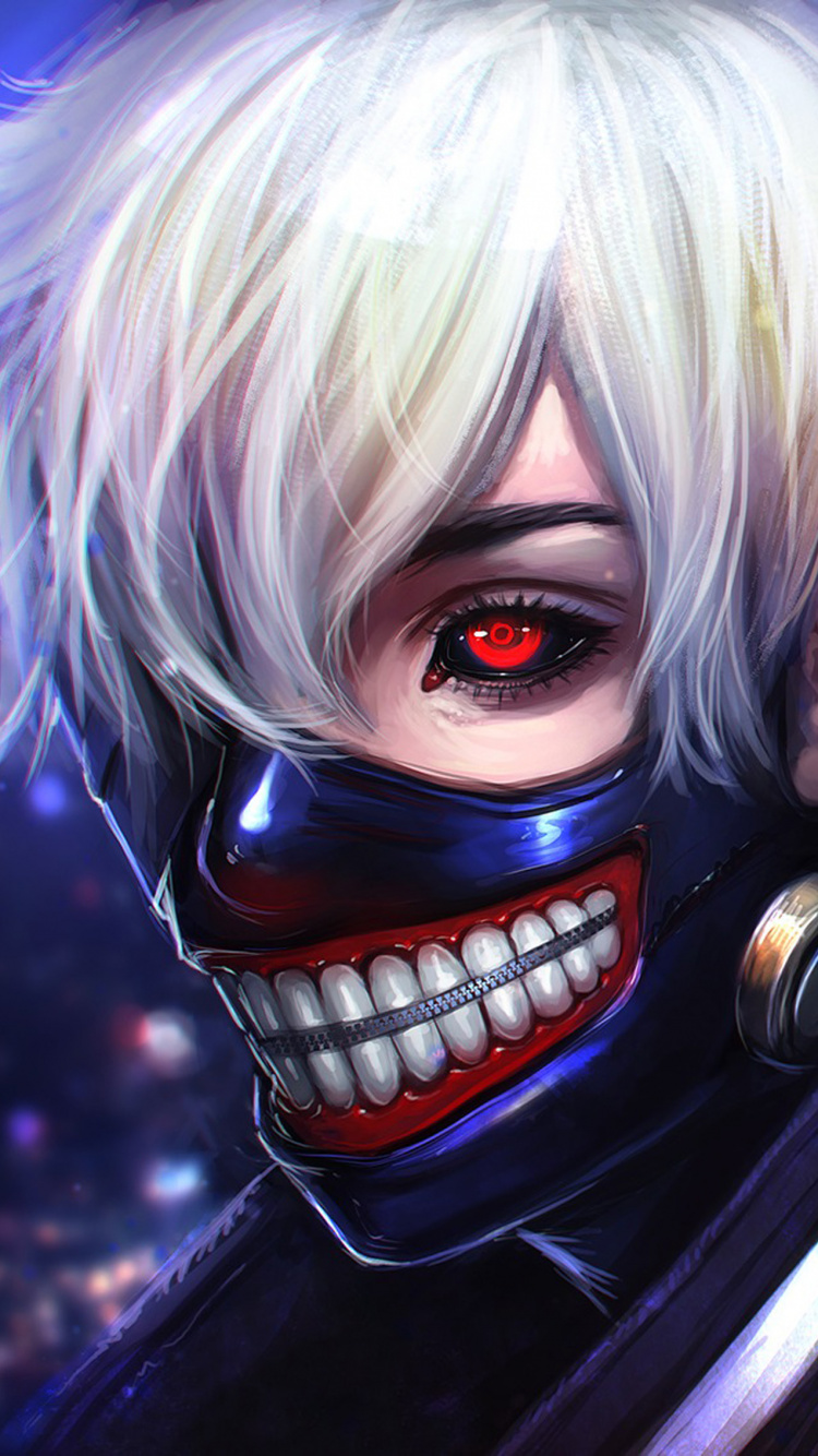 Обои Токио вурдалак, Кен kaneki, аниме, вурдалак, темнота в разрешении 750x1334