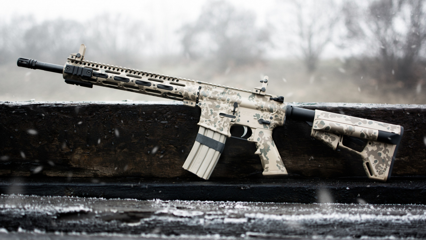 Обои винтовка, меткий стрелок, орудие, огнестрельное оружие, пневматическое оружие в разрешении 1366x768