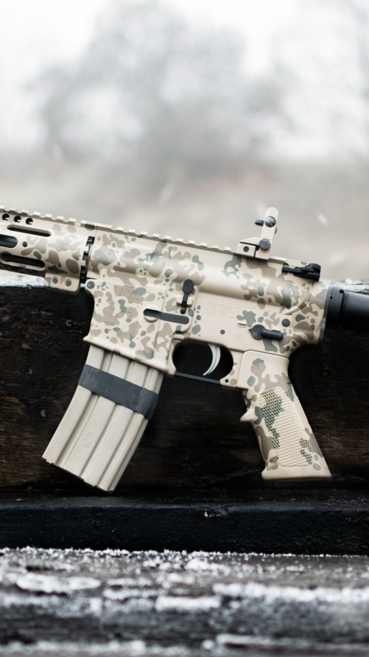 Обои винтовка, меткий стрелок, орудие, огнестрельное оружие, пневматическое оружие в разрешении 750x1334