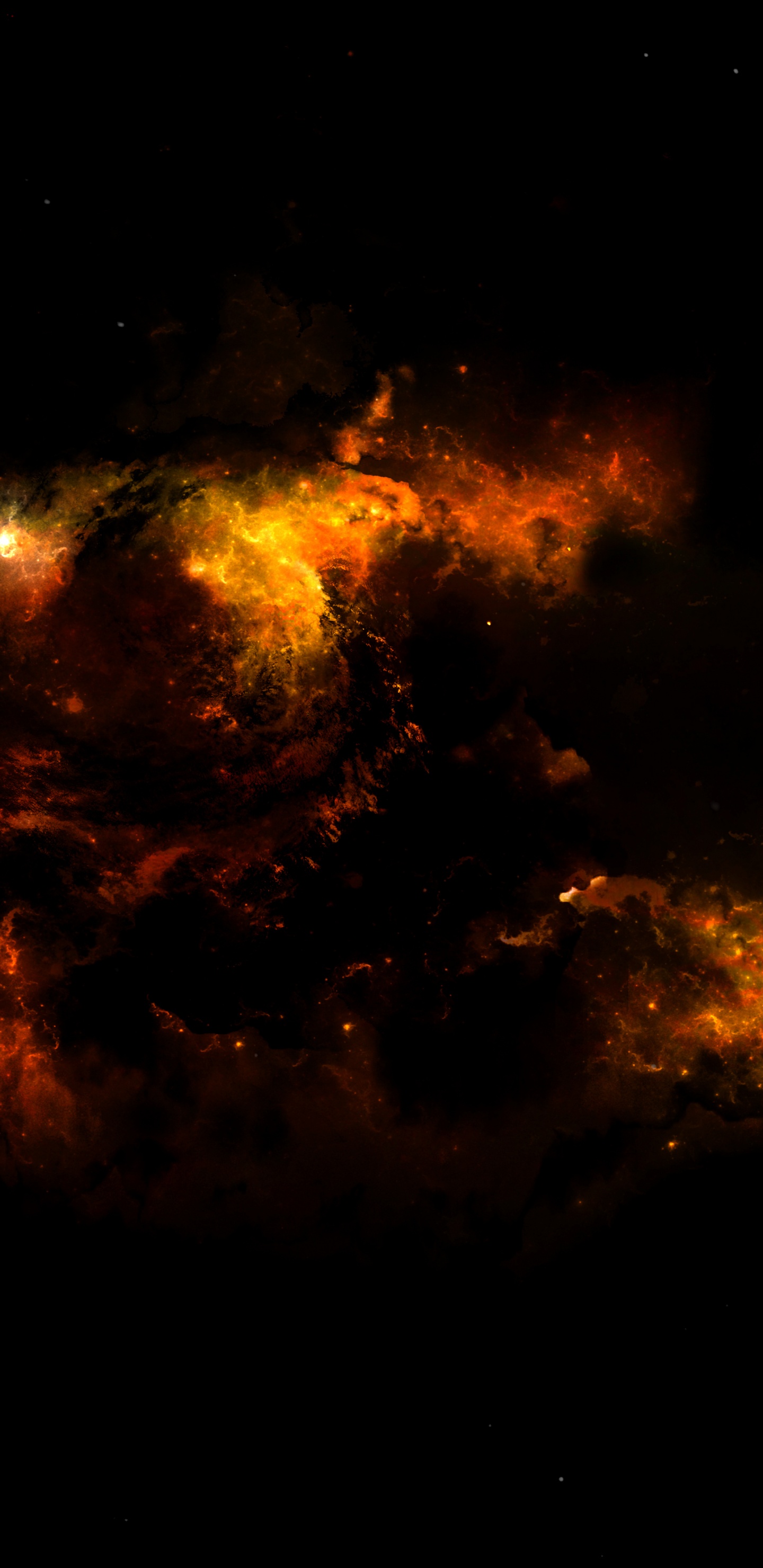 Обои небо, Астрономия, космос, пламя, огонь в разрешении 1440x2960