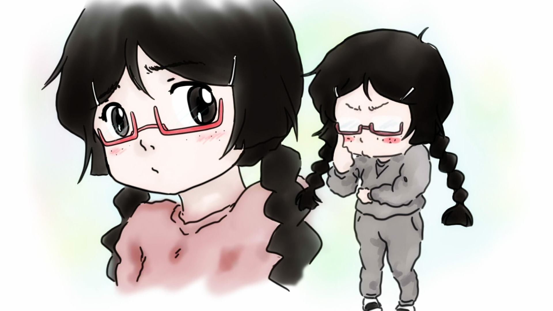 Обои мультфильм, иллюстрация, рисование, анимация, черный в разрешении 1920x1080