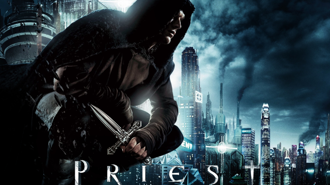 Обои Постер фильма, вампир, триллер, темнота, фильм в разрешении 1280x720