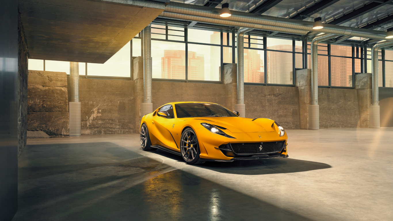 Обои novitec ferrari superfast, Ferrari 812 Superfast 2019 года, легковые автомобили, группы novitec, Ferrari в разрешении 1366x768