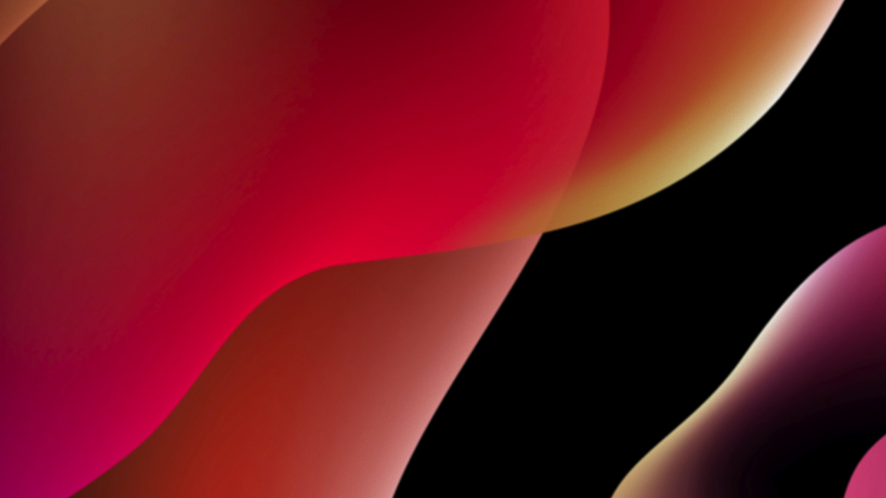 Обои яблоко, красочность, свет, черный, освещение в разрешении 1280x720