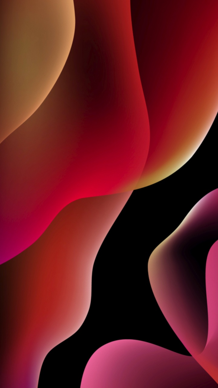 Обои яблоко, красочность, свет, черный, освещение в разрешении 720x1280