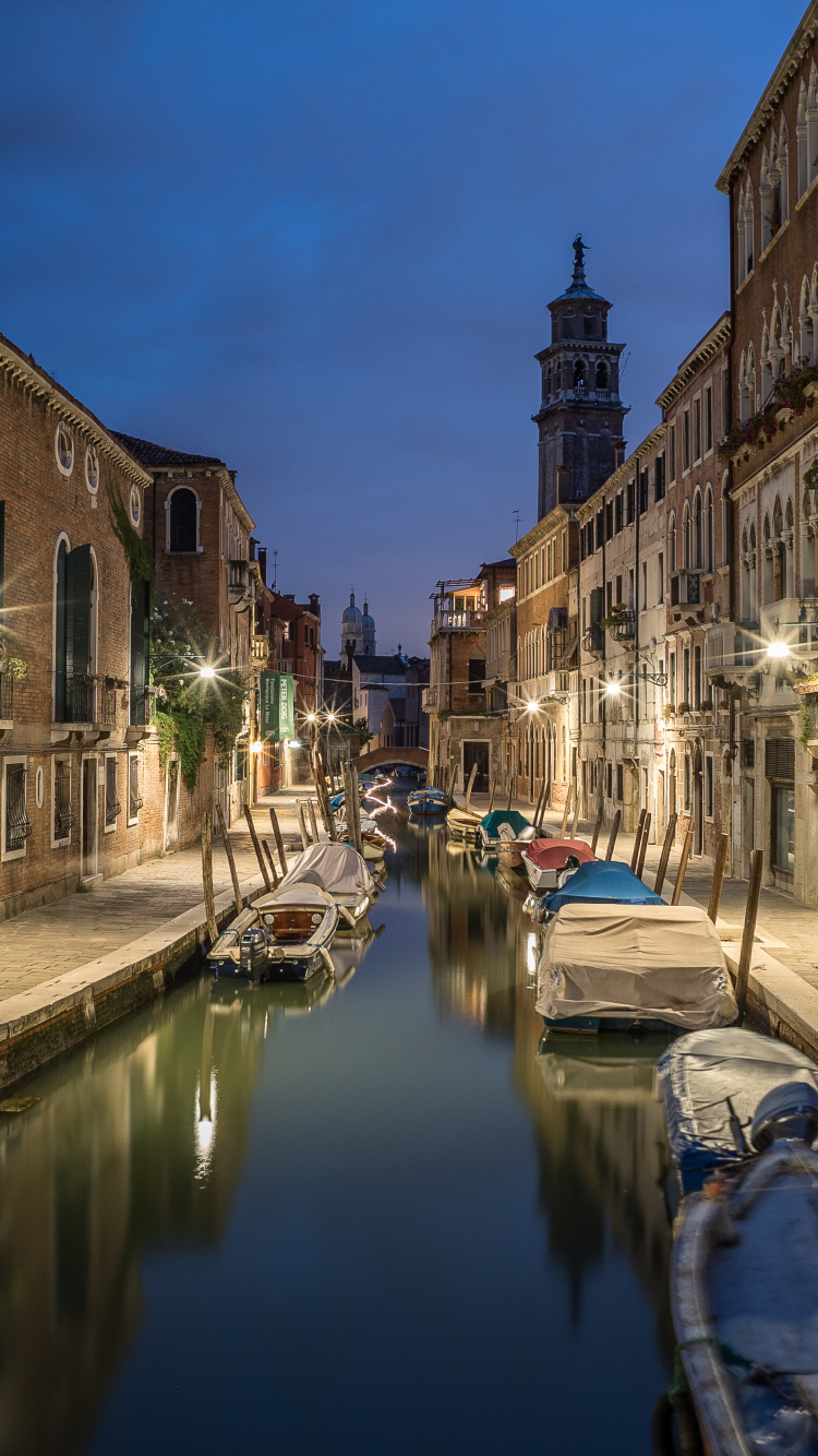 Обои Дорсодуро, Венеция, канал, водный путь, вода в разрешении 750x1334