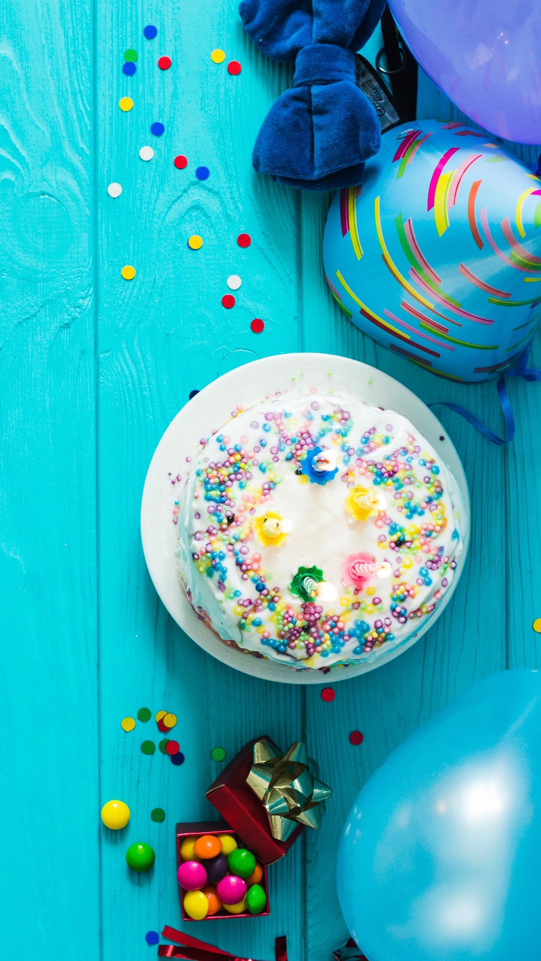 Обои дата рождения, футболка, подарок, синий, зеленый в разрешении 1080x1920