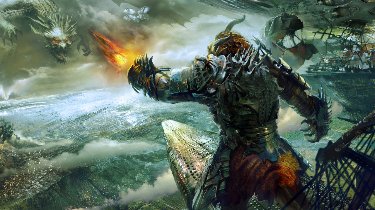 Обои guild wars 2 heart of thorns, оружий, пакет расширения, Многопользовательская онлайн игра, компьютерная игра в разрешении 1280x720