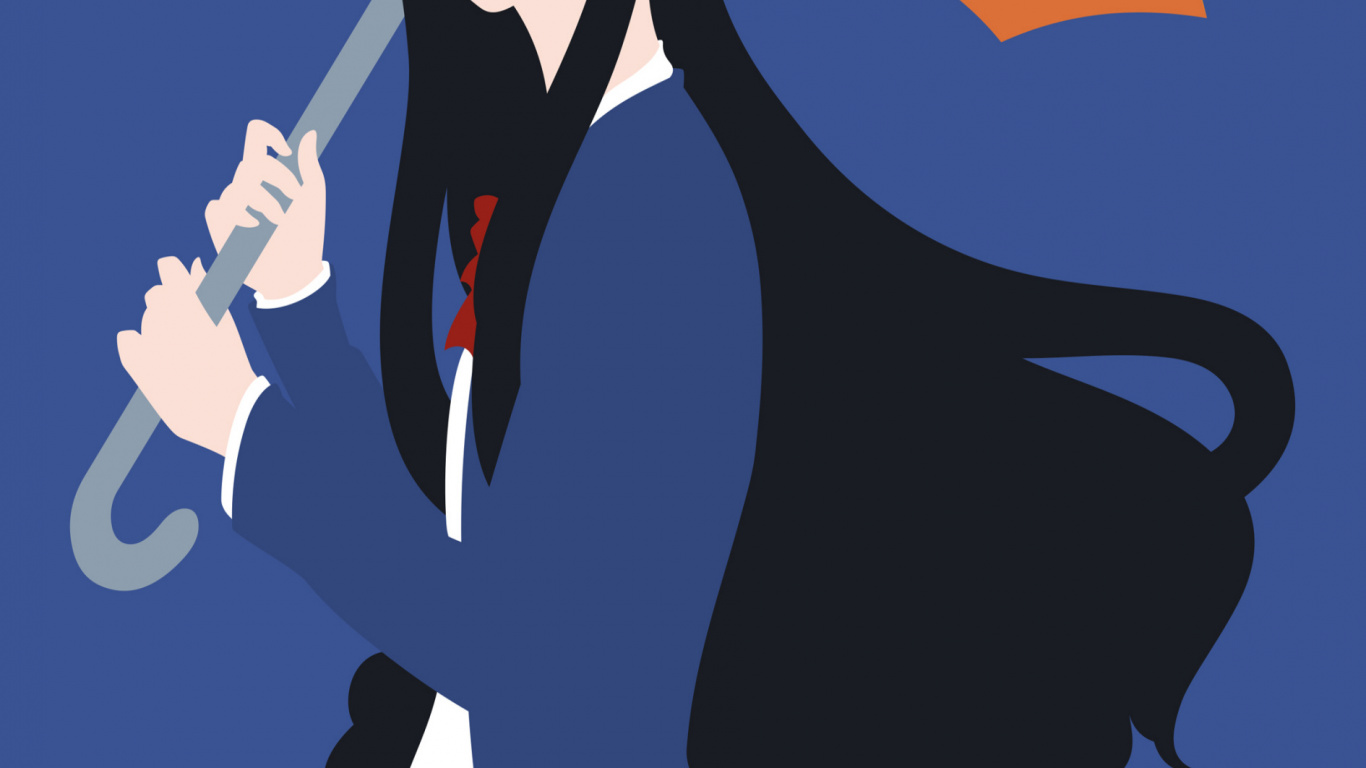 Обои мультфильм, жест, зонтик, арт, электрик в разрешении 1366x768