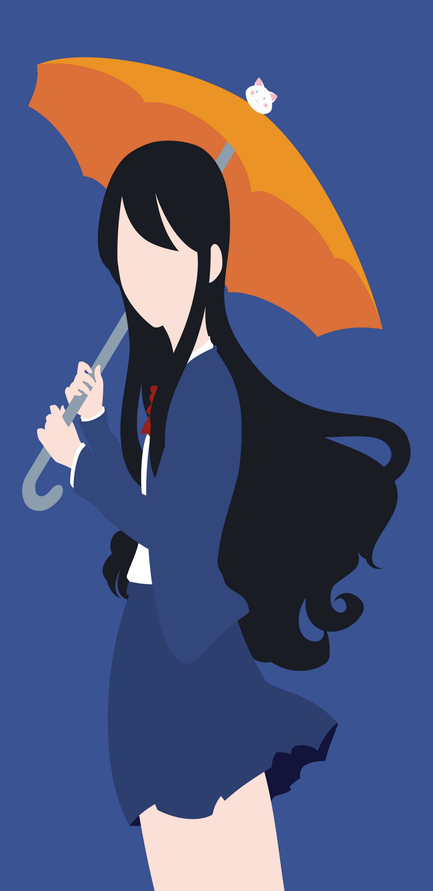 Обои мультфильм, жест, зонтик, арт, электрик в разрешении 1440x2960