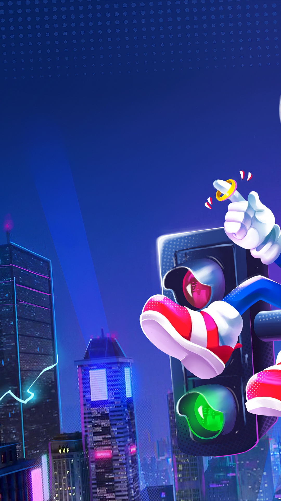 Обои звуковое кино, Ежик Соник, фан арт, арт, анимация в разрешении 1080x1920