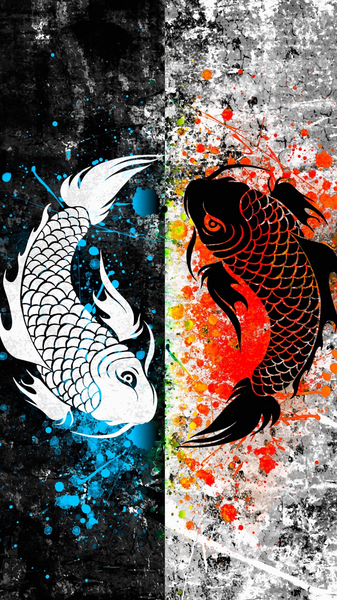 Обои рыба Koi, кои, Золотая рыбка, рыба, Телефон Рог в разрешении 1080x1920