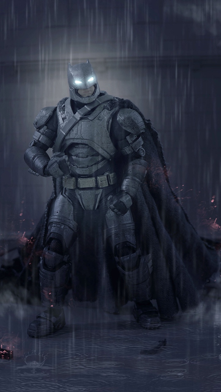 Обои Бэтмен, цифровое искусство, арт, супергерой, темнота в разрешении 720x1280