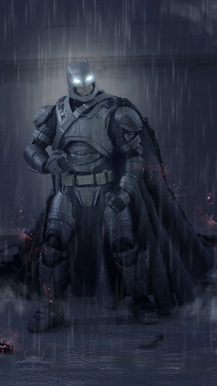 Обои Бэтмен, цифровое искусство, арт, супергерой, темнота в разрешении 750x1334