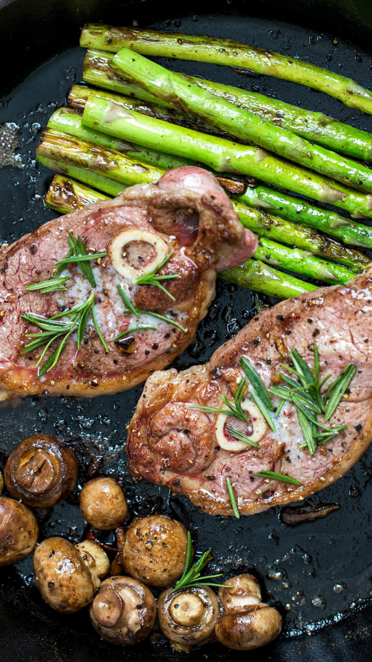 Обои пища, мясо, барбекю, Гриль, продукты животного происхождения в разрешении 750x1334