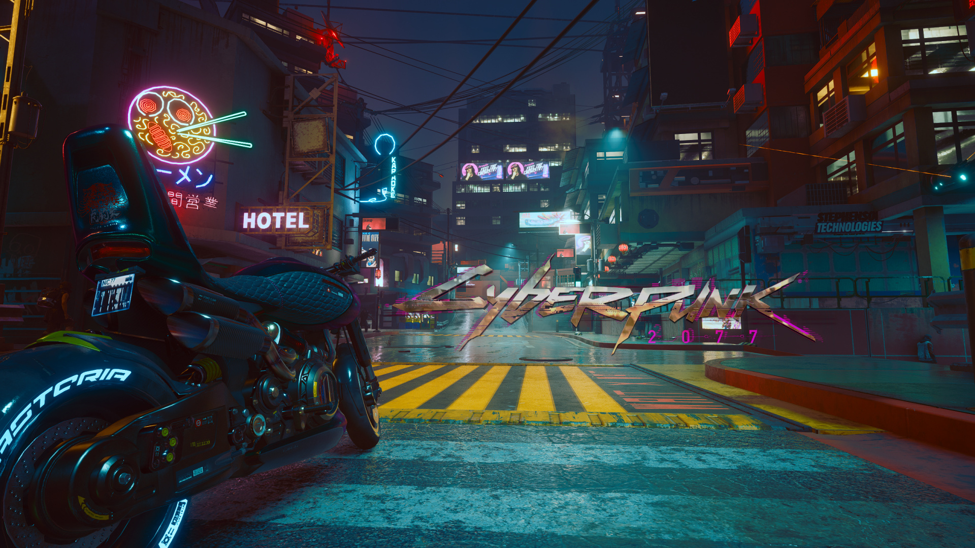 Обои ночь, колесо, шина, автомобильное освещение, автомобильные шины в разрешении 1920x1080