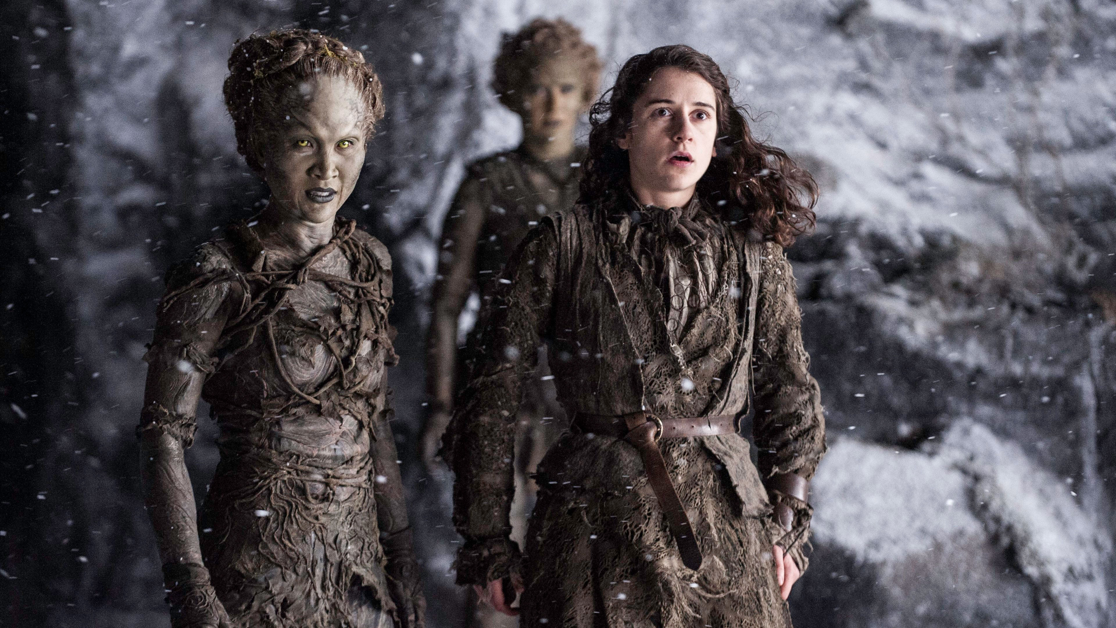 Обои Игра престолов, Meera Рид, человек, дерево, слякоть в разрешении 3840x2160