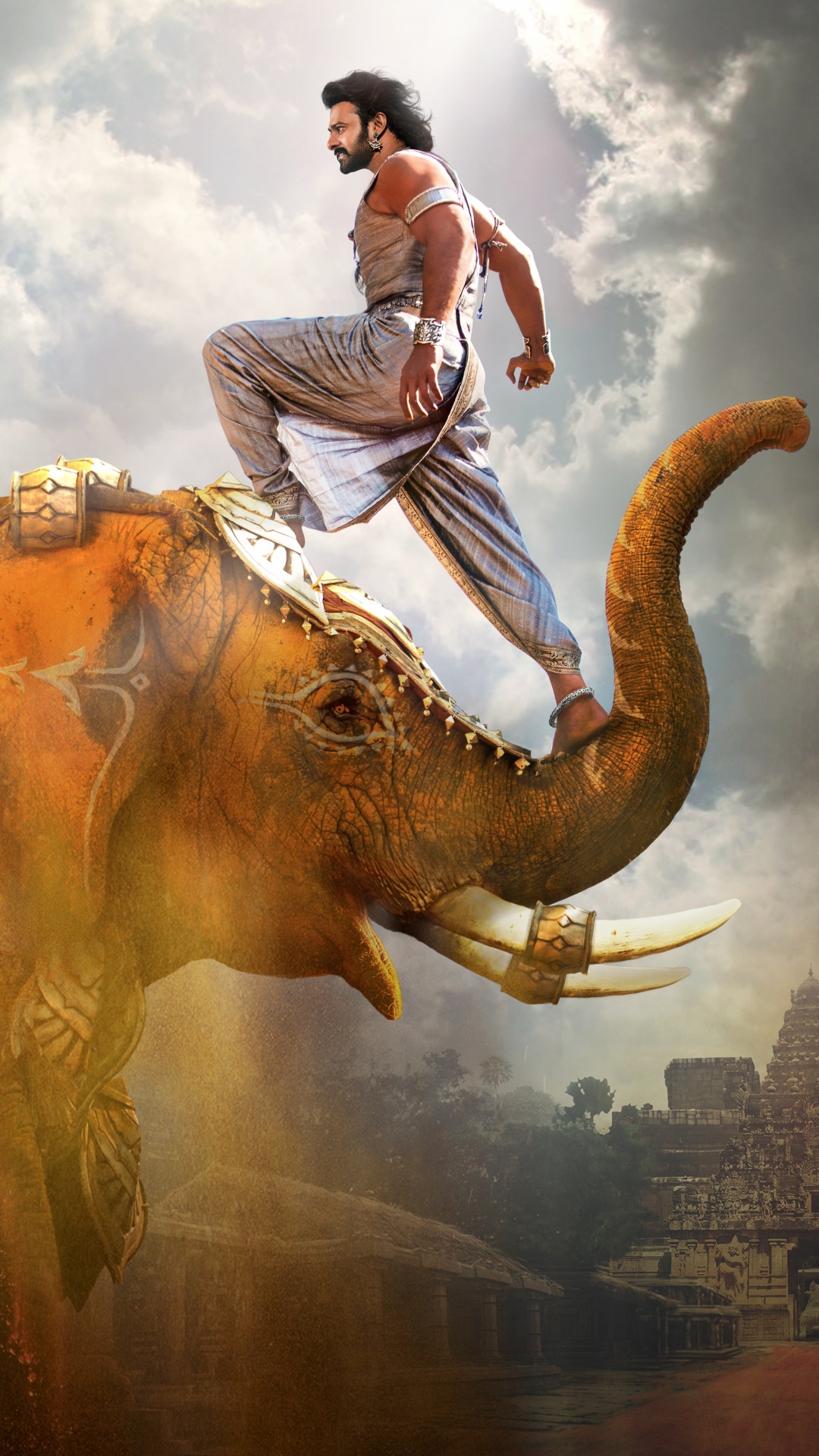 Обои слоны и мамонты, динозавр, вымирание, храм, индийский слон в разрешении 1080x1920