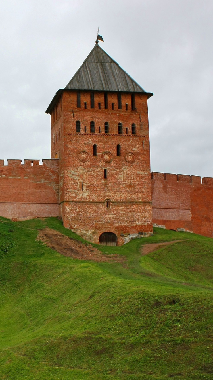 Обои фортификация, замок, стена, средневековая архитектура, здание в разрешении 750x1334