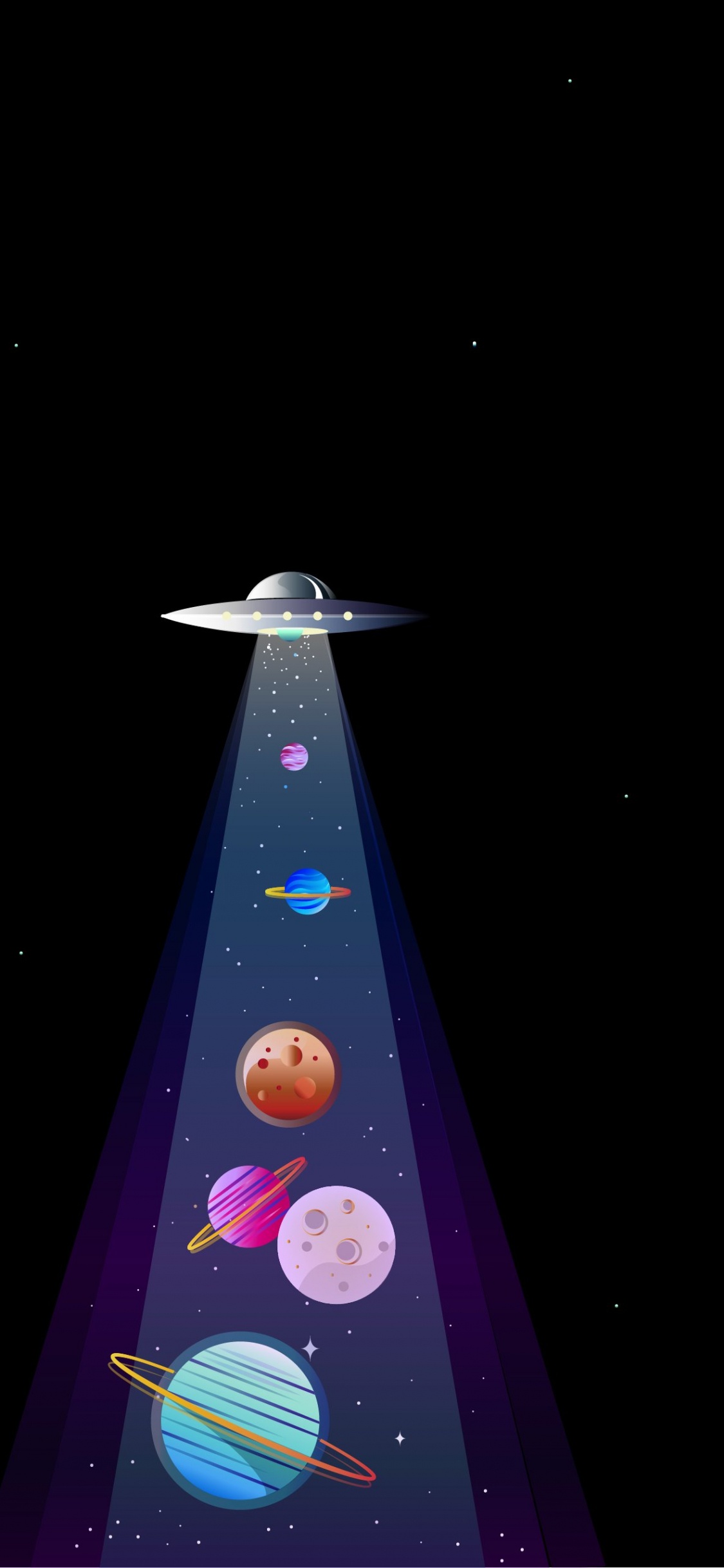 Обои внеземная жизнь, пурпур, лаванда, Фиолетовый, космос в разрешении 1125x2436