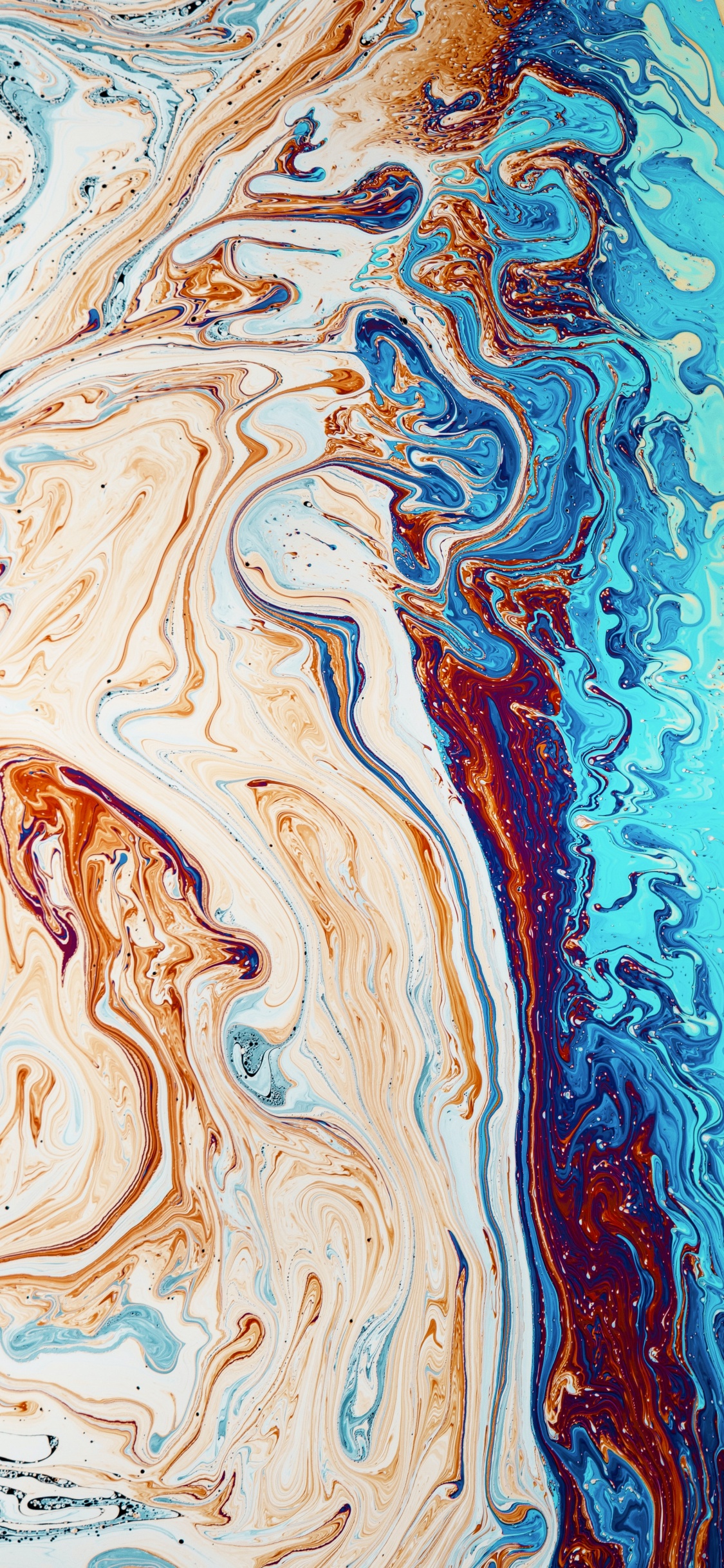 Обои вода, живопись, визуальное искусство, абстрактное искусство, арт в разрешении 1125x2436