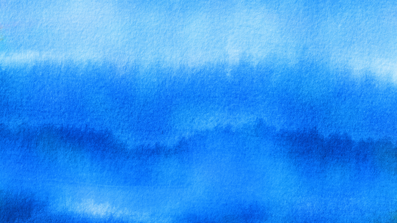 Обои акварельная живопись, живопись, иллюстрация, гуашь, синий в разрешении 1280x720