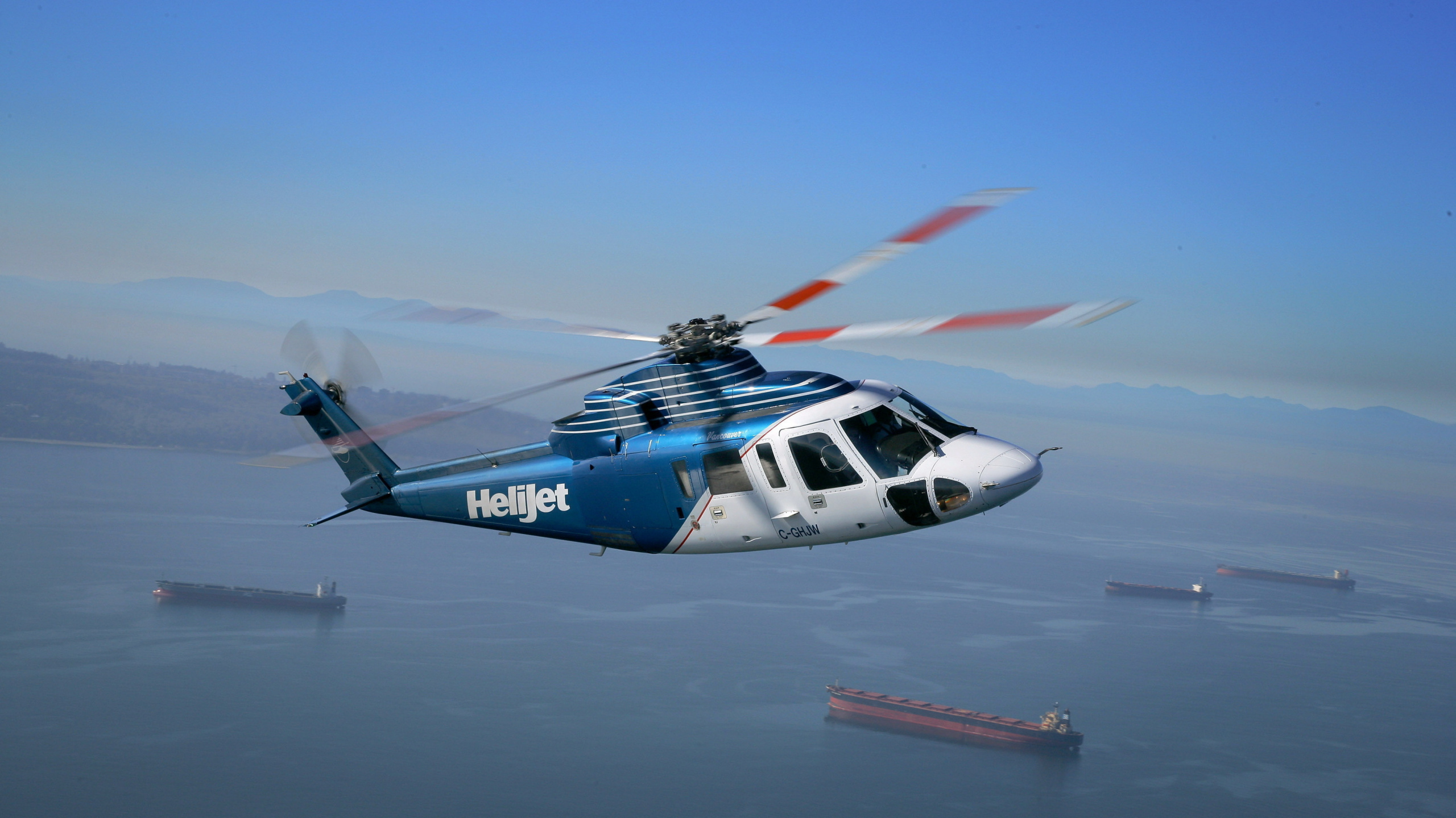 Обои Сикорский s 76, вертолет, самолеты, самолеты Сикорского, авиация в разрешении 2560x1440