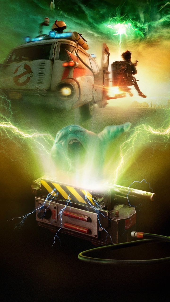 Обои Охотники за привидениями: Наследники, Охотники за привидениями загробная жизнь плакат, постер, Постер фильма, 2021 в разрешении 720x1280