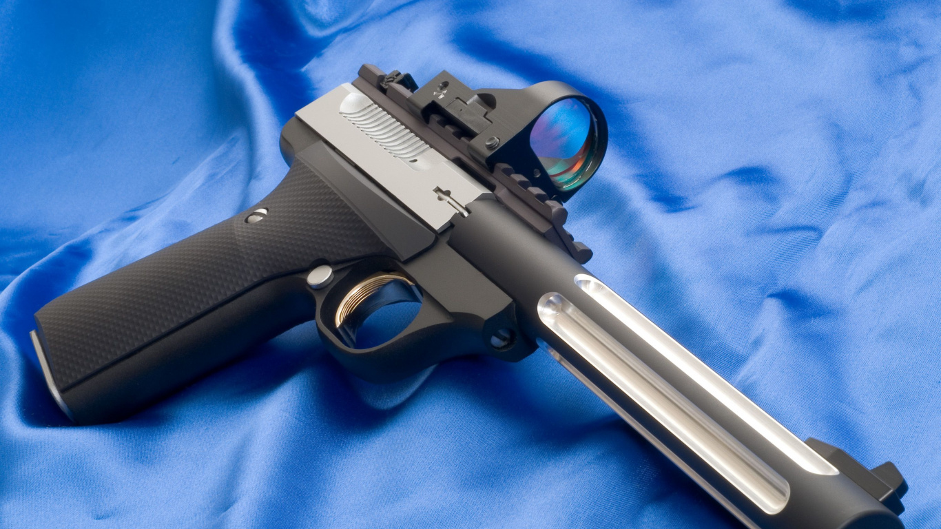 Обои орудие, огнестрельное оружие, триггер, револьвер, ствол в разрешении 1366x768