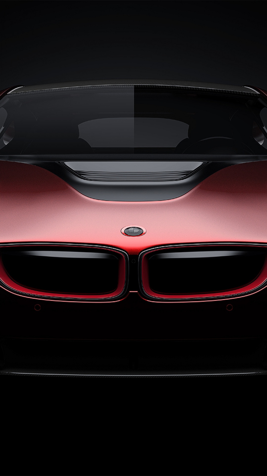 Обои авто, bmw, спорткар, красный цвет, автомобильное освещение в разрешении 1080x1920