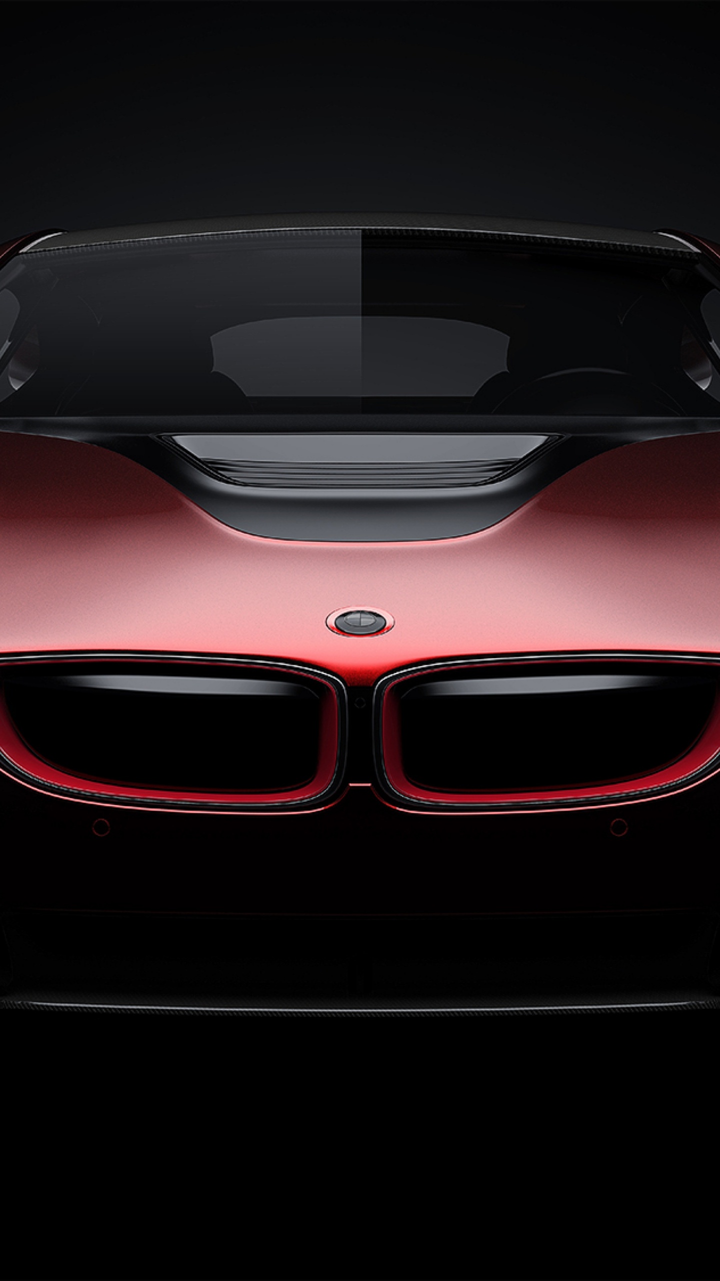 Обои авто, bmw, спорткар, красный цвет, автомобильное освещение в разрешении 1440x2560