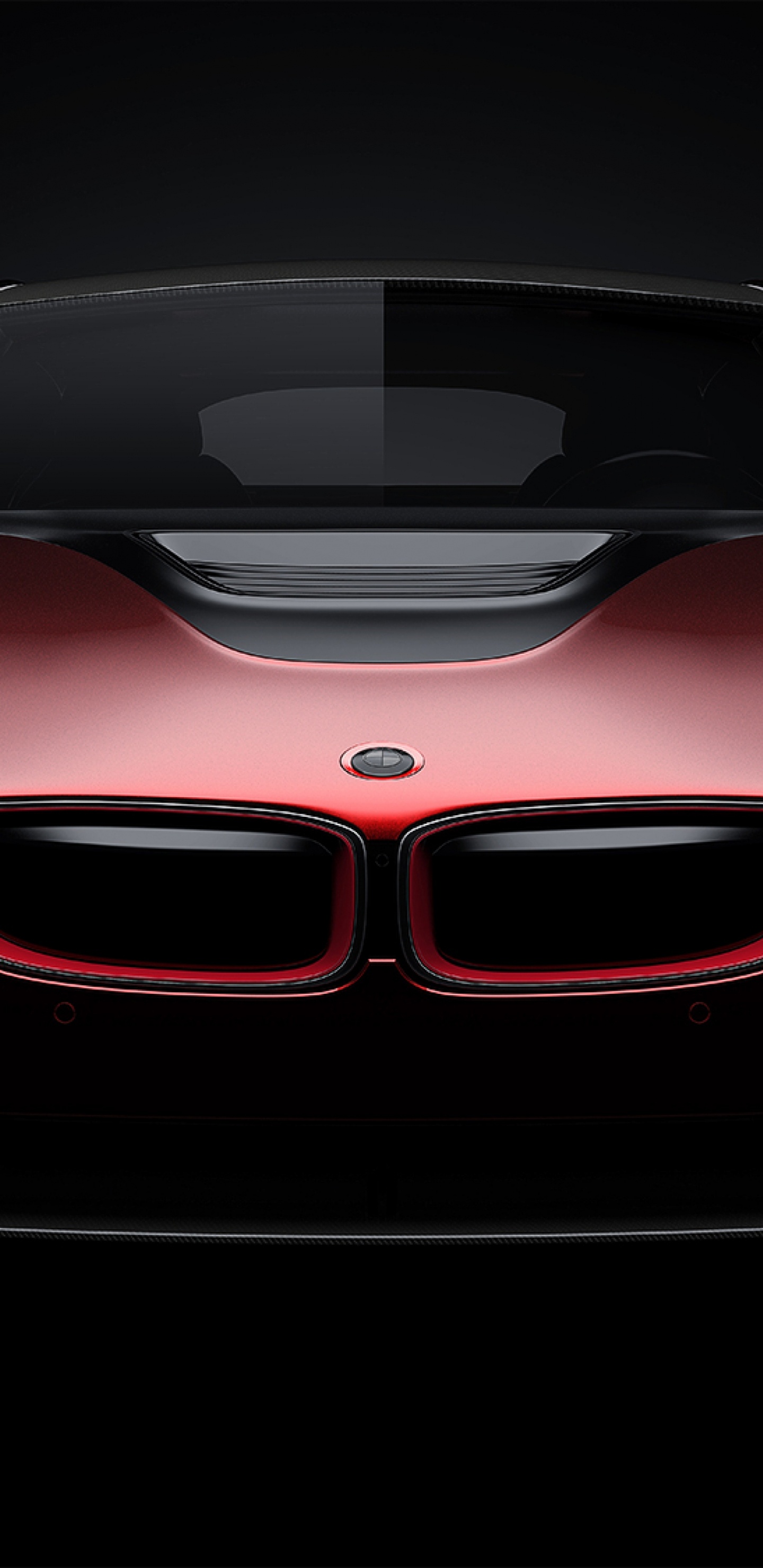 Обои авто, bmw, спорткар, красный цвет, автомобильное освещение в разрешении 1440x2960