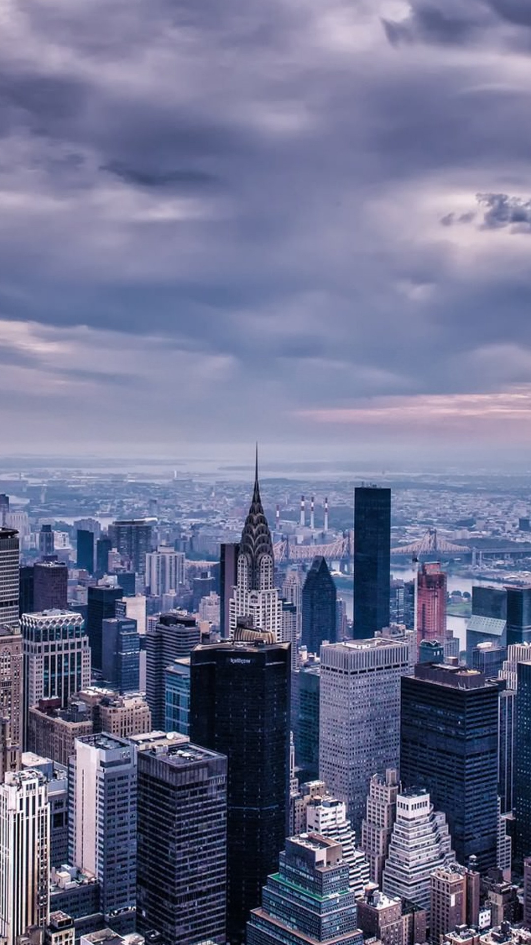 Обои Нью-Йорк, Эмпайр Стейт Билдинг, небоскреб, городской пейзаж, город в разрешении 1080x1920