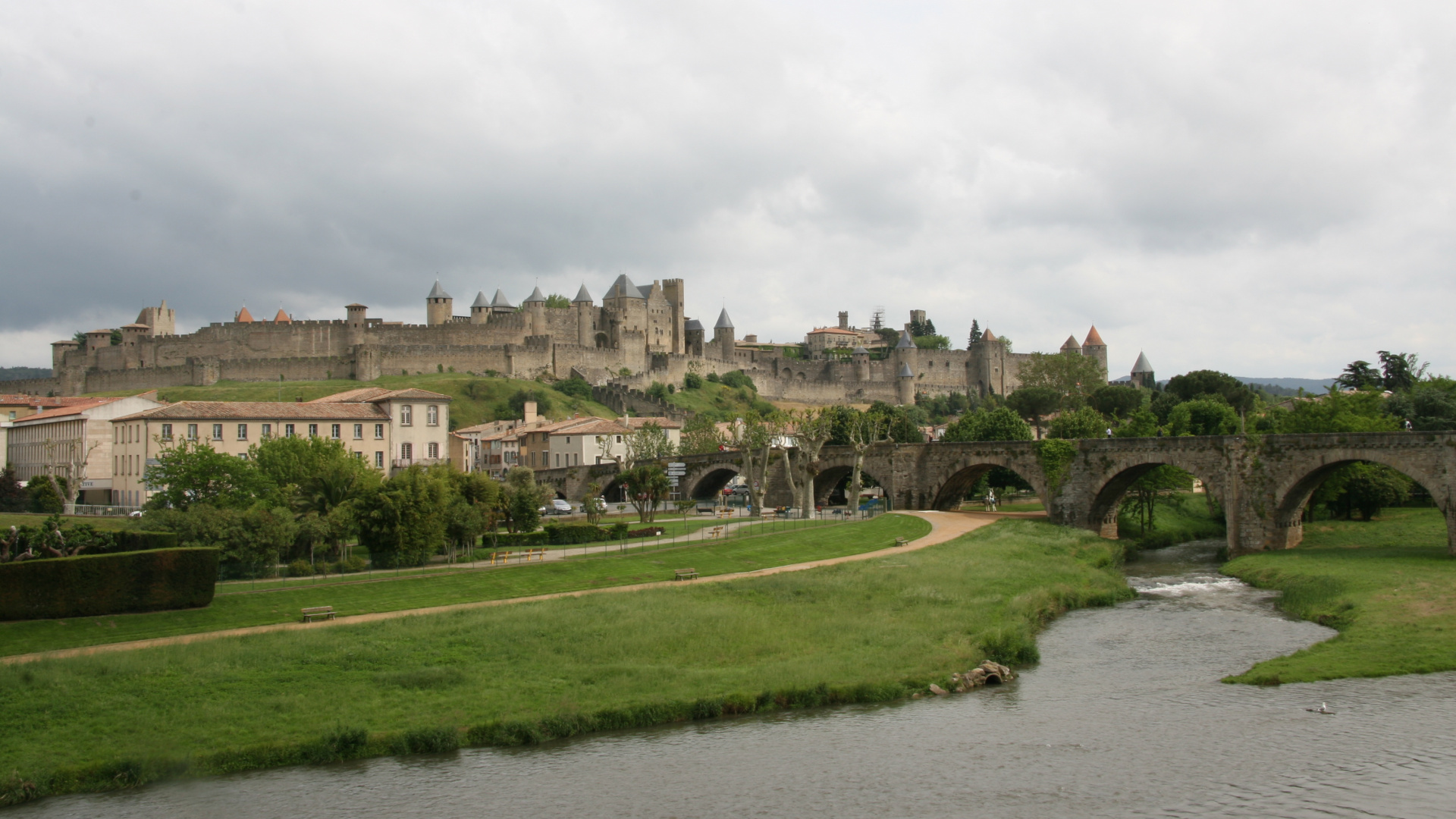 Обои средневековье, замок, архитектура, имущество, небо в разрешении 1920x1080