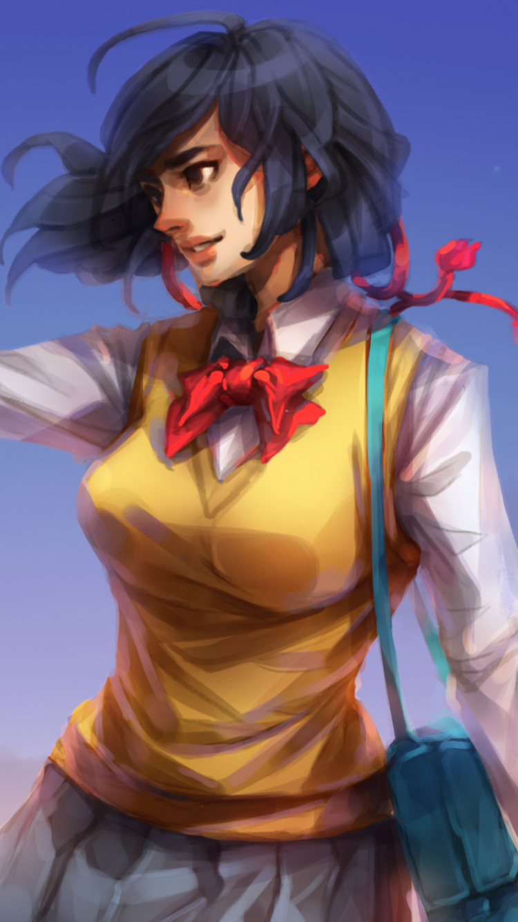 Обои аниме, арт, произведение искусства, артист, живопись в разрешении 750x1334