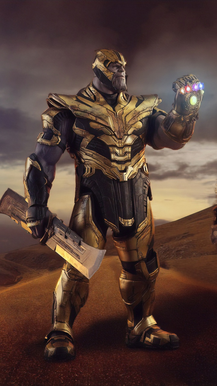 Обои Танос, компьютерная игра, Цифровой композитинг, меха, робот в разрешении 720x1280