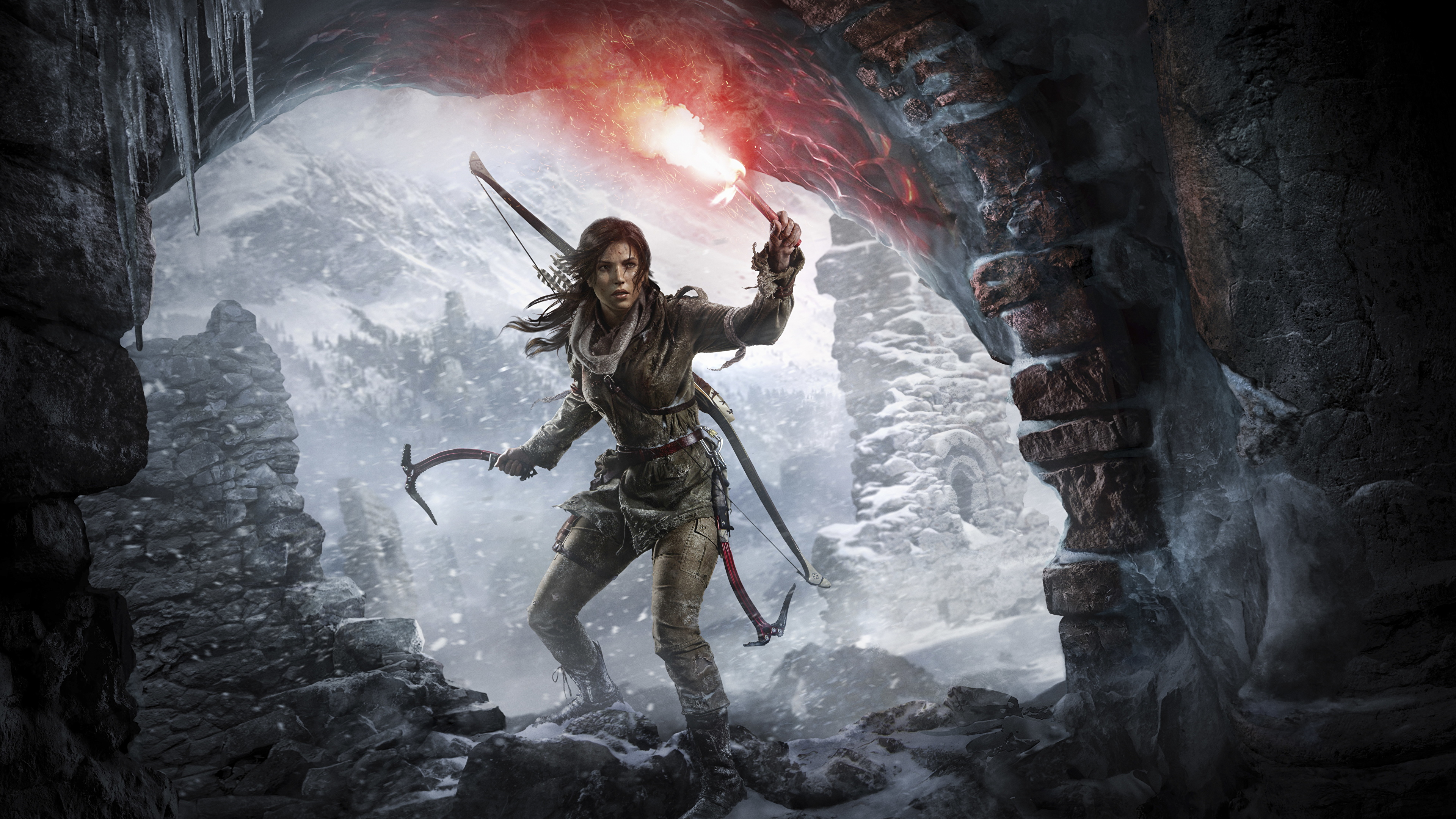 Обои рейдовик, лары крофт, crystal dynamics, xbox one, мифология в разрешении 3840x2160