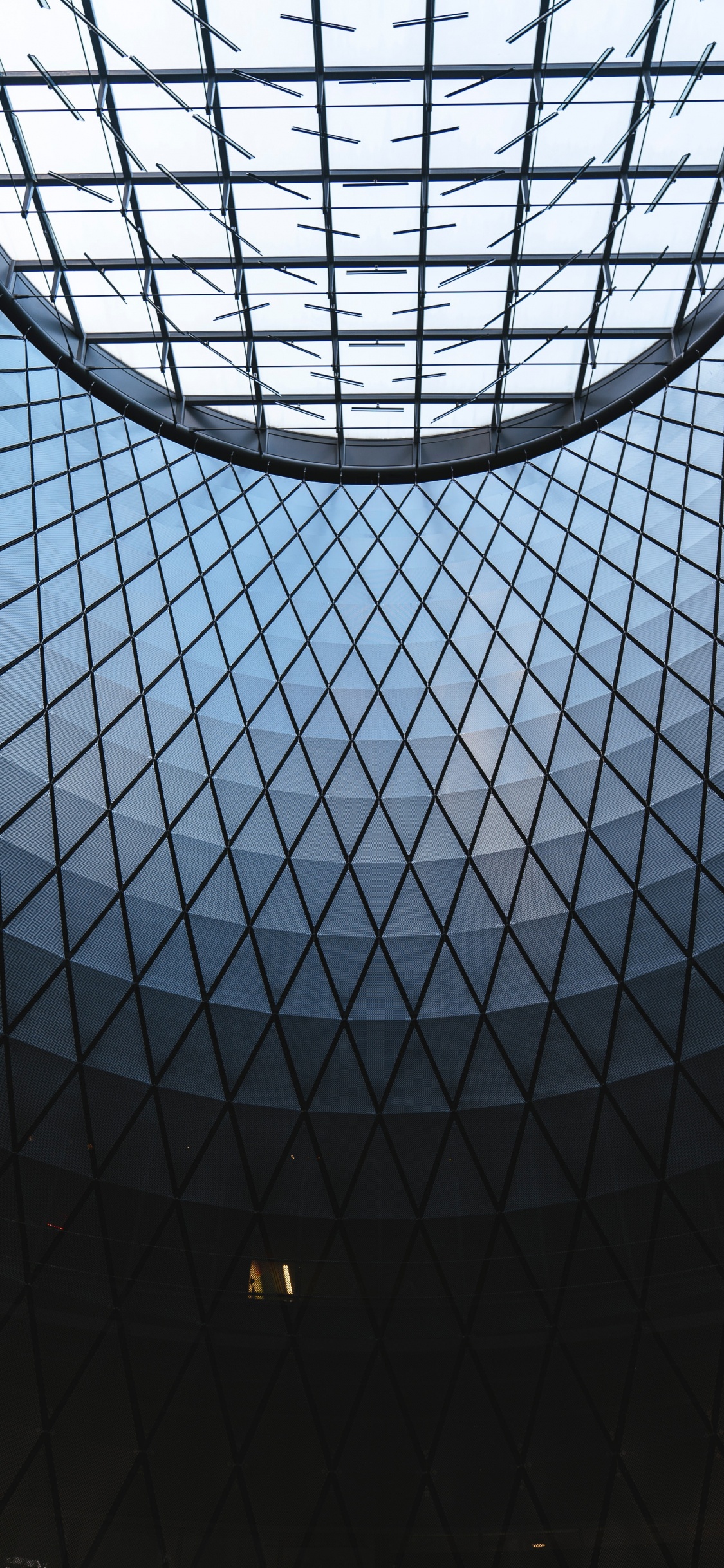 Обои Центральный Вокзал, скоростной транспорт, линия, эскалатор, ячейка в разрешении 1125x2436