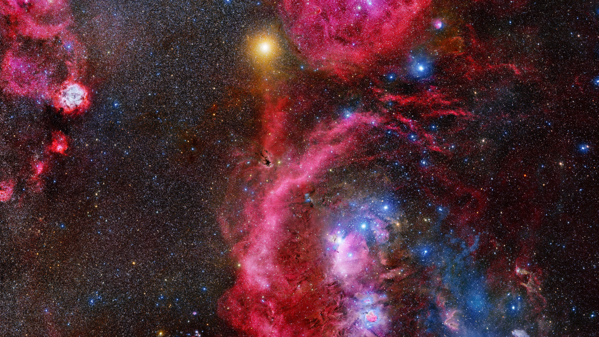 Обои туманность, Орион, звезда, Туманность Ориона, Астрономия в разрешении 1920x1080